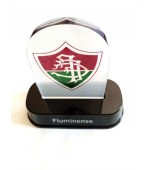 Luminária de mesa com brasão do Fluminense